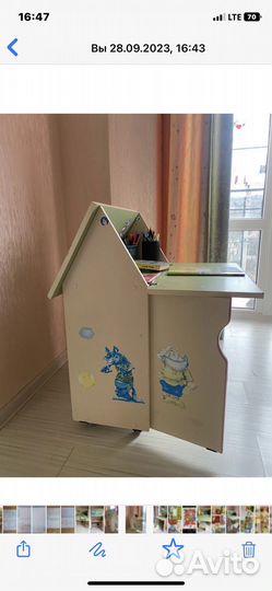 Детская парта со стулом