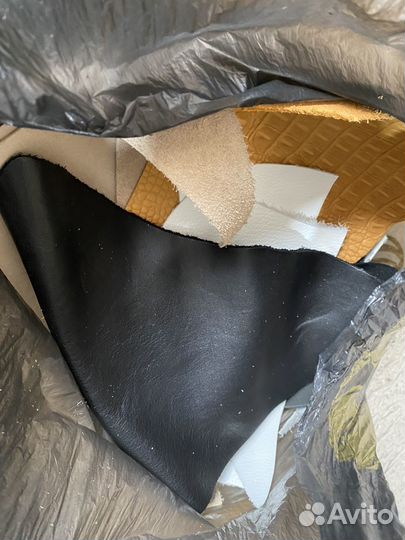 Обрезь натуральная кожа 1 кг