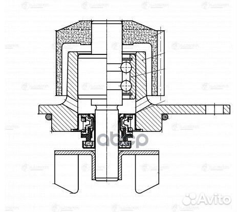 Насос водяной PSA C2 (03) /C3 (03) /Berlingo (96)