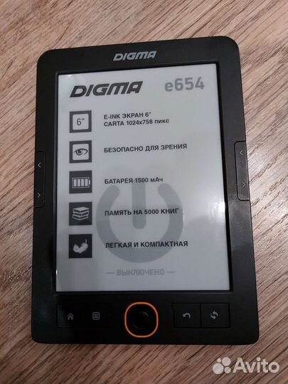 Электронная книга Digma e654