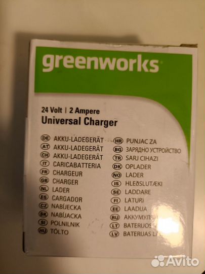 Зу Greenworks 24в G24UC2, 24V, 2А (2946207)