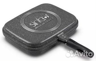 Сковорода-гриль симбо двухсторонняя 36 см, литой