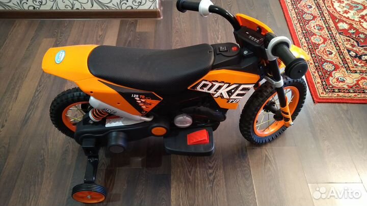 Детский электромотоцикл Qike TD Orange