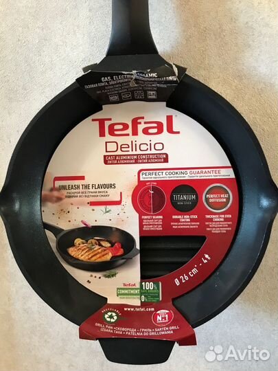 Новая сковорода гриль Tefal 26см