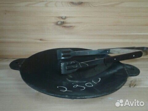 Садж сковорода чугунная 42см есть подставка