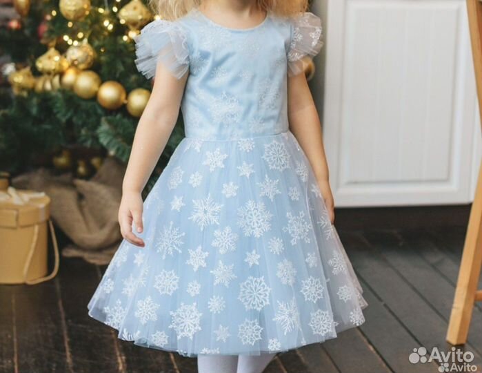 Платье снежинки