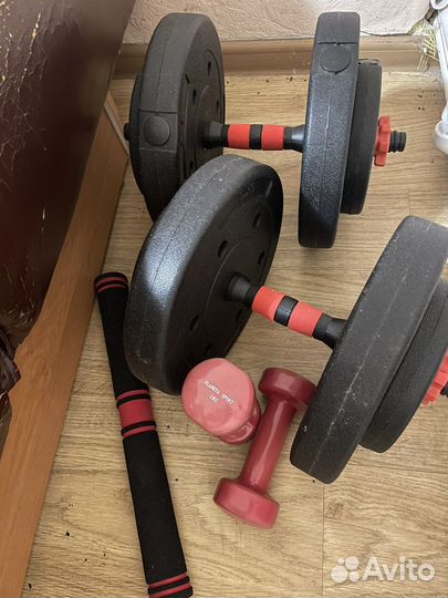 Гантели разборные