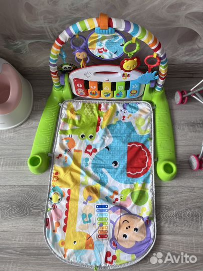 Коврик с пианино fisher price