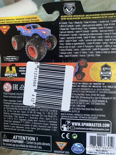 Monster jam superman monster truck
