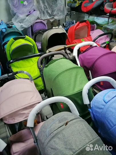 Коляска для новорождённого 2 в 1, полный комплект