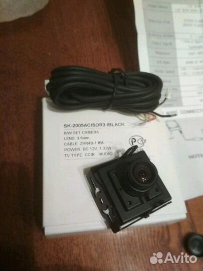 Видеокамера SK-2005AC ч/б 400тв линза 3.6