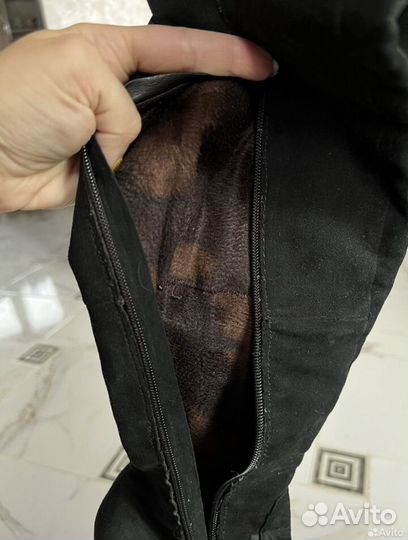 Ботфорты замша 35