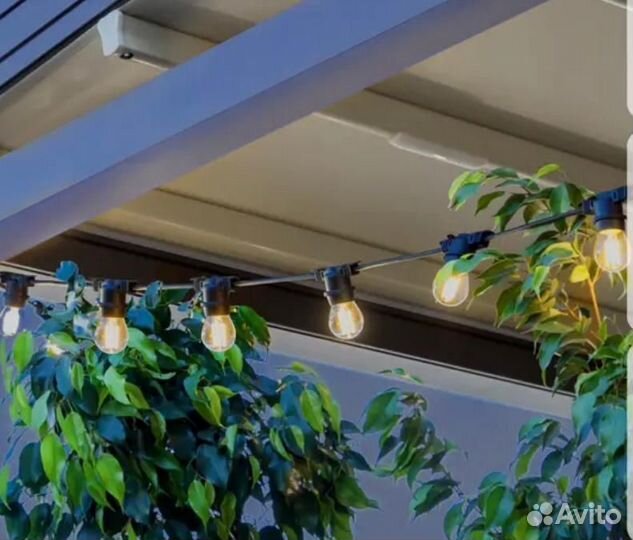 Гирлянд уличная с лампочками