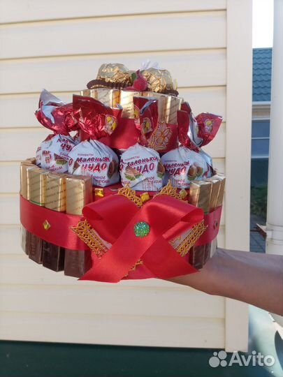 Подарок из конфет на день учителя,день рождения