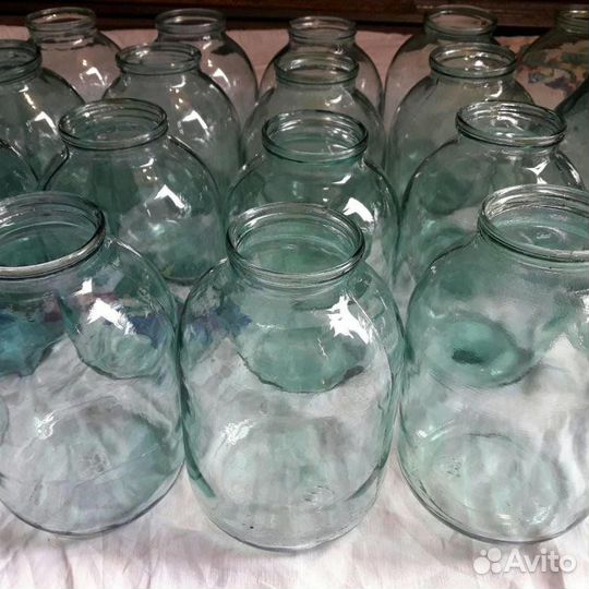 Банки стеклянные 3 литра и 0,7 л