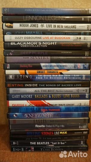 Dvd диски видео рок музыка и фильмы