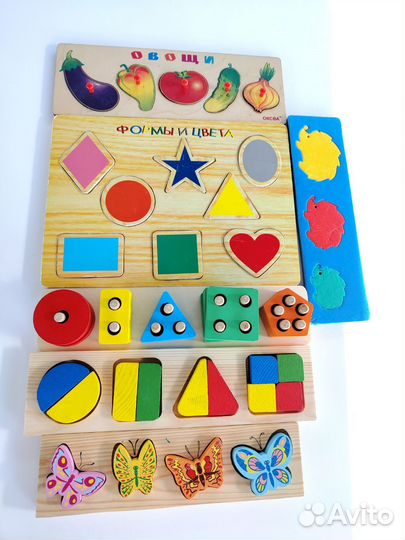Деревянные развивающие игрушки