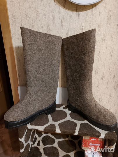 Валенки мужские на резиновой подошве