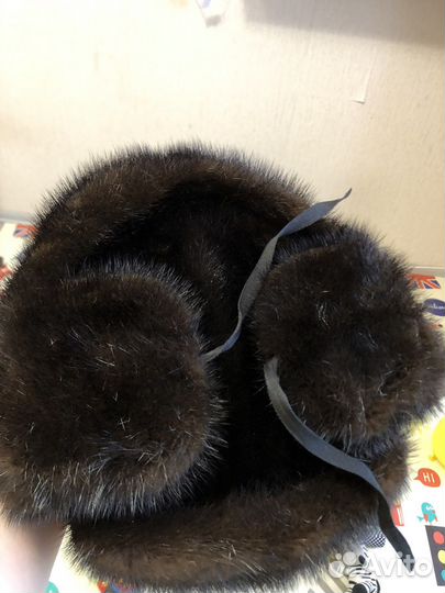Норковая шапка мужская ушанка