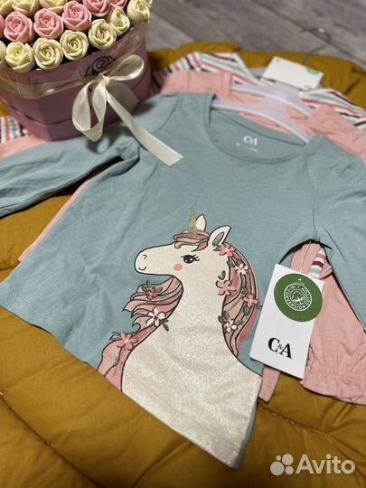 Лонгслив для девочки 3в1 C&a