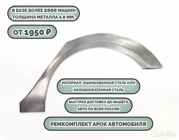 Ремонтные арки (ремкомплект) на машину