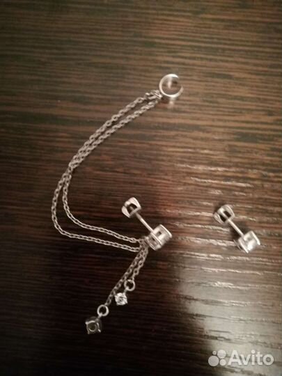 Серьги серебро
