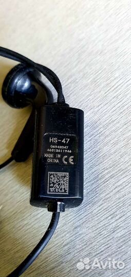 Nokia HS-47 гарнитура с крэдлом и тонким miniJack