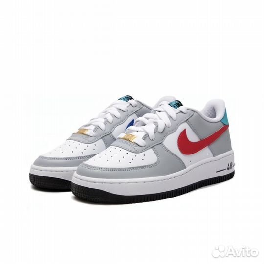 Nike Air Force 1 Low “Grey Red Blue”