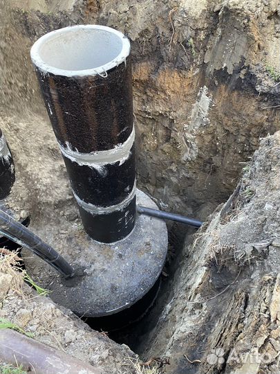 Септик из бетонных колец под ключ