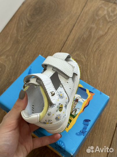 Кожаные сандали Котофей (19 размер)