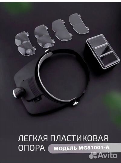 Очки лупа с подсветкой