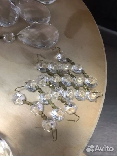 Висюльки для люстры стекло
