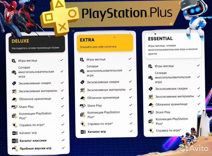 Подписка ps plus турция delux на ps5 ps4 (Арт.53511)