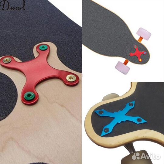 Пластины под винты на лонгборд деку