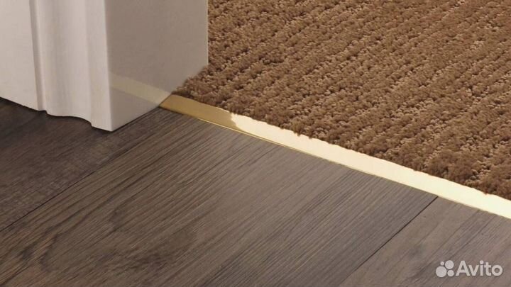 Профиль металлический под золото, латунь, хром