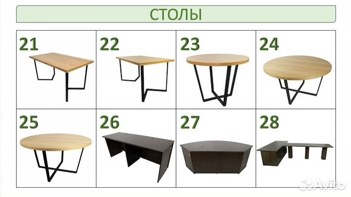 Прокат / аренда мебели стулья, кресла, столы, и др