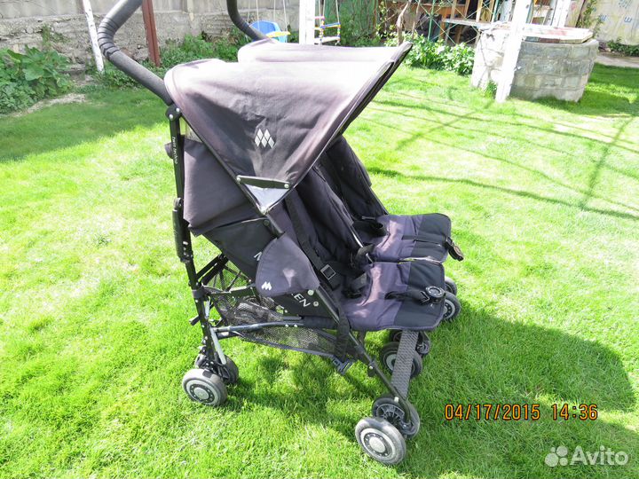 Коляска-трость для двойни maclaren Twin Techno