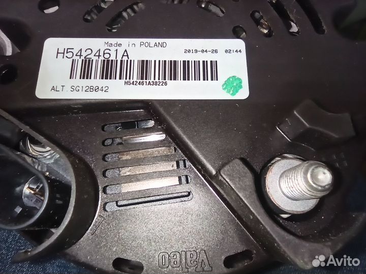 Генератор 120A Audi/VW 439326 Valeo