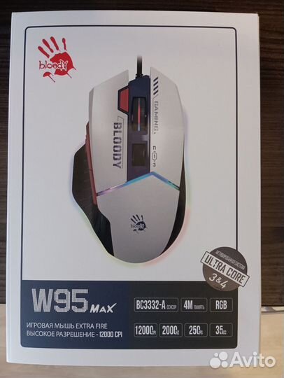 Игровая Мышь A4tech Bloody W95 Max Sports (новая)