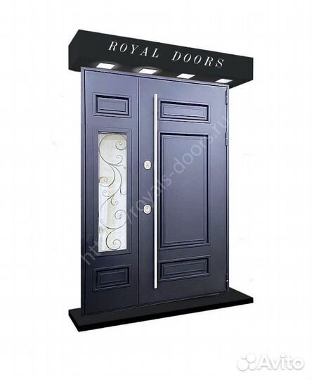 Парадная металлическая дверь с термо