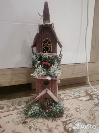 Новогодний домик с подсветкой