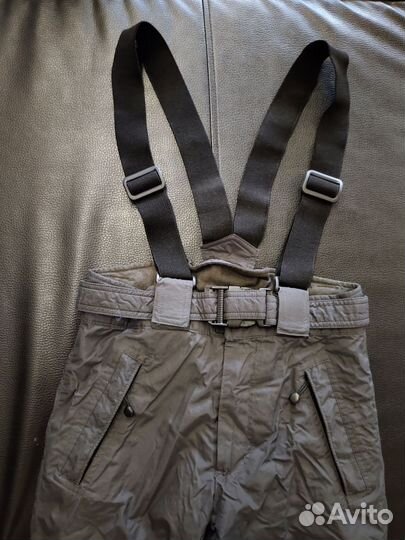 Детские утеплённые брюки на подтяжках