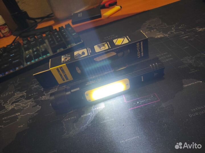 Светодиодный многофункциональный фонарь