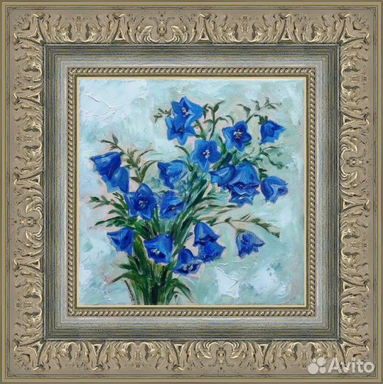 Картина Колокольчики Картина маслом холст 20/20
