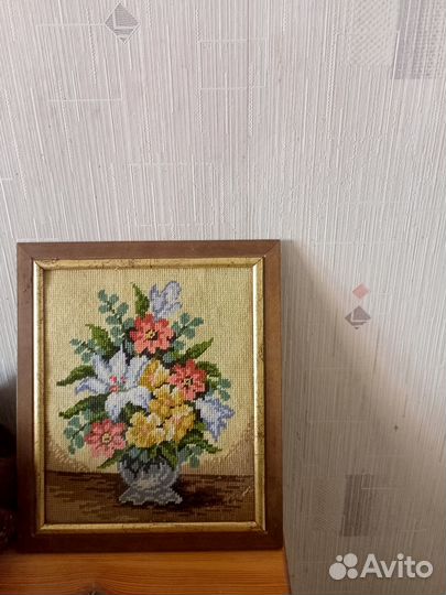 Картина вышивка