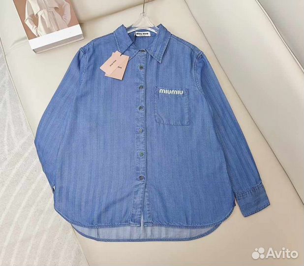 Рубашка джинсовая Miu Miu