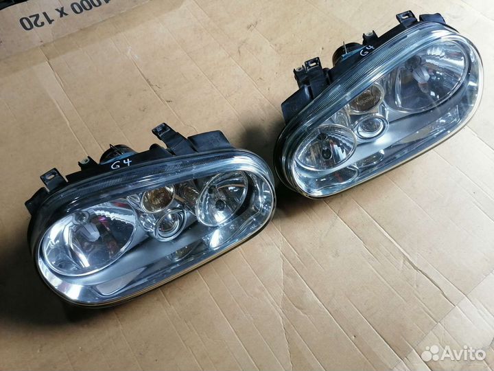 Фары передние VW Golf 4, VAG 1J1941016B (Valeo)