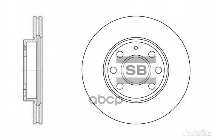 Диск тормозной SD5102 Sangsin brake