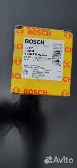 Масляный фильтр bosch 0986452028