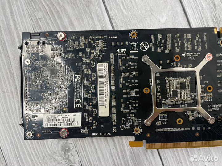 Видеокарта Palit GTX 1070 Ti dual